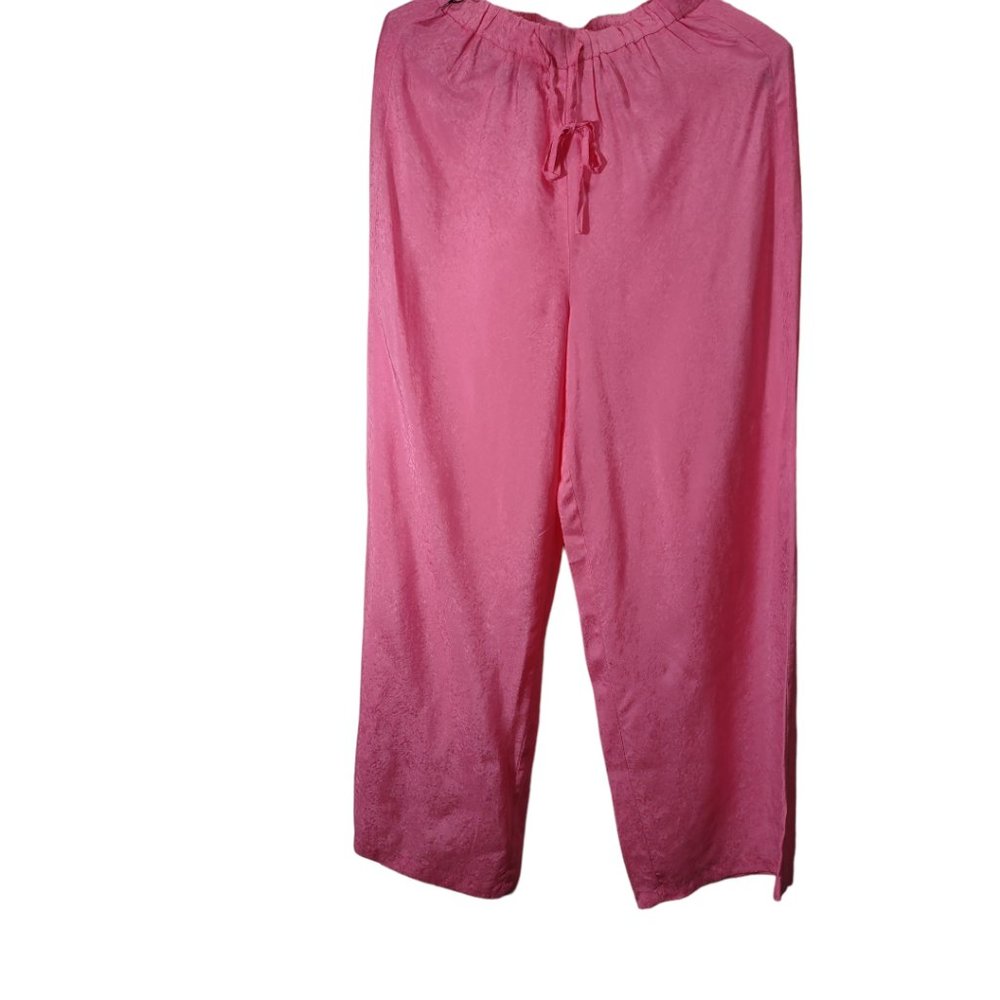 CALLAHAN  Knitwear Pink Wide Leg Pants Size Small